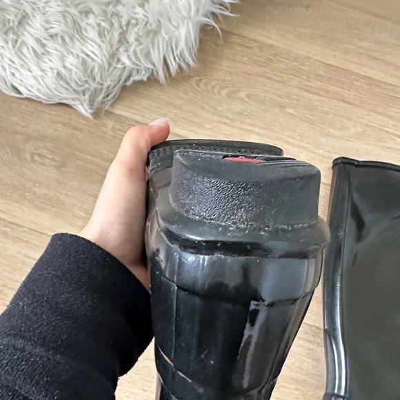 Hunter Glossy Black Rain Boots - Picture 9 of 10